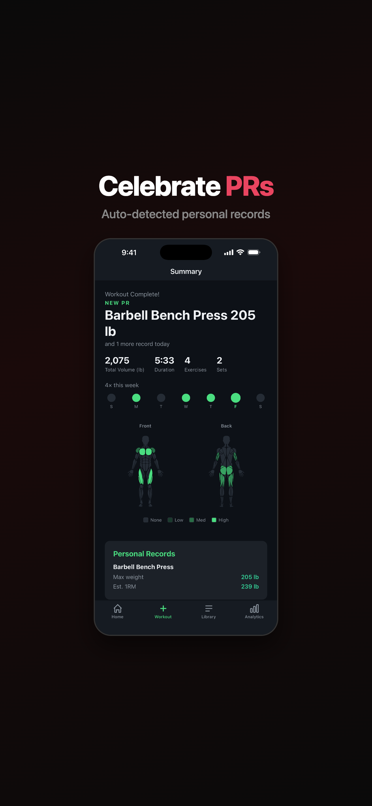 GoLightWeight: Workout Tracker screenshot 2