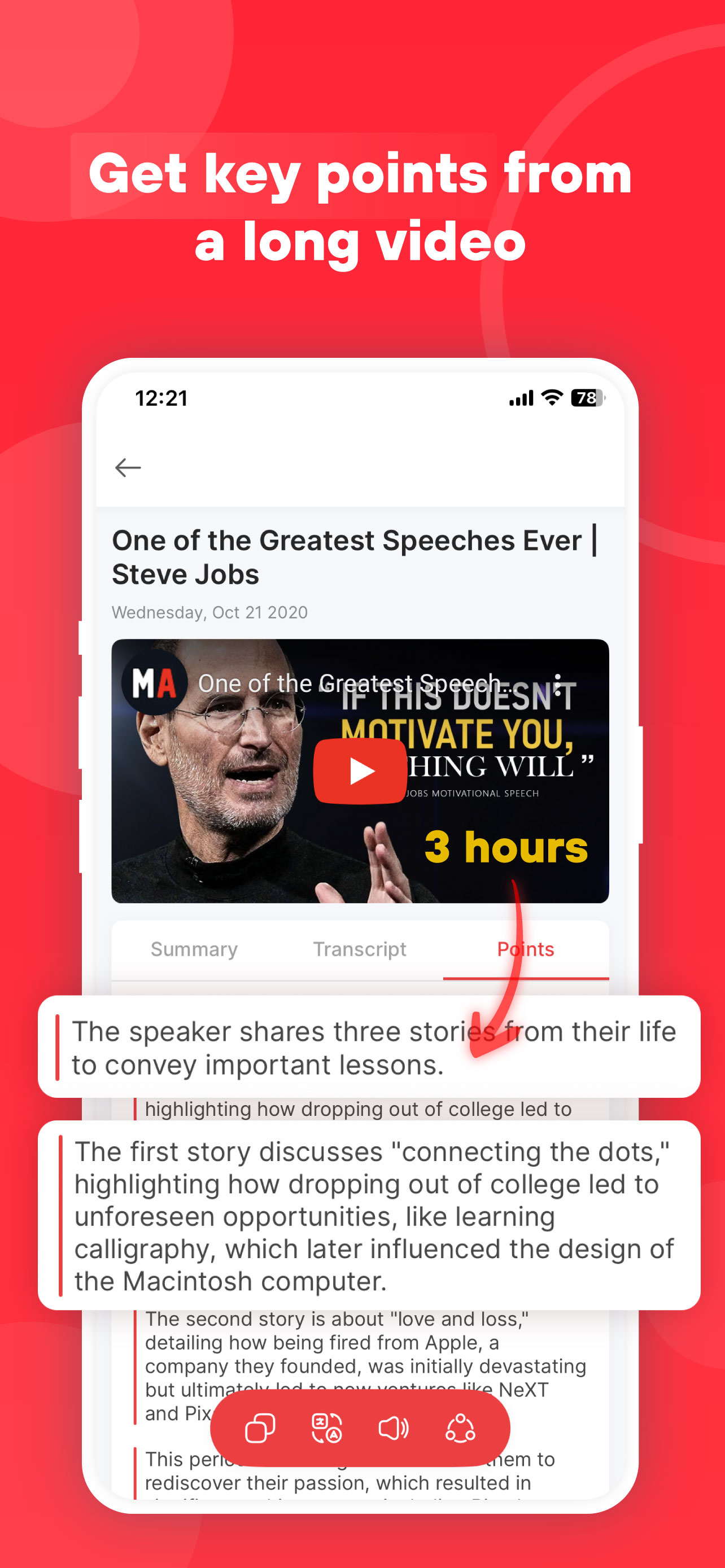 Live Transcribe Summarize Tool