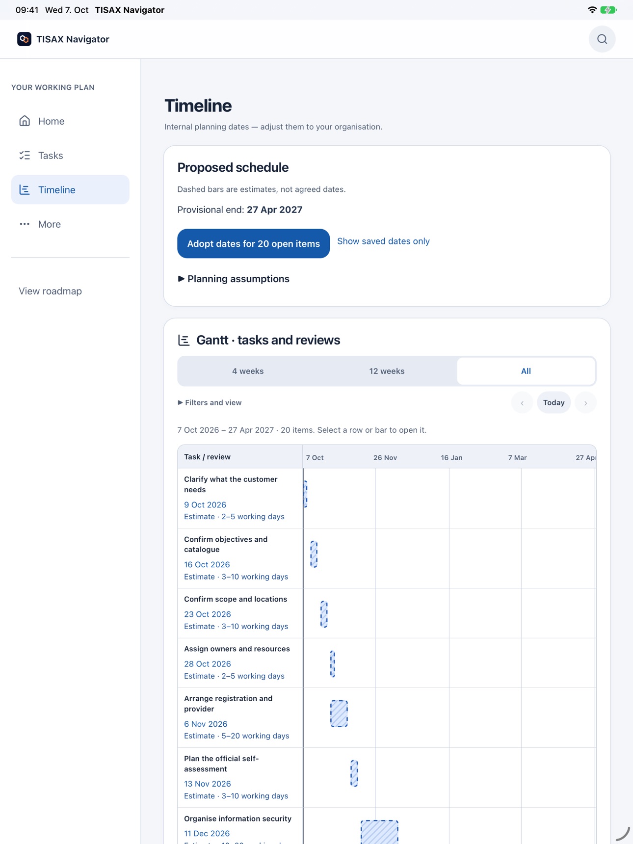 Screenshot 7 of TISAX Navigator