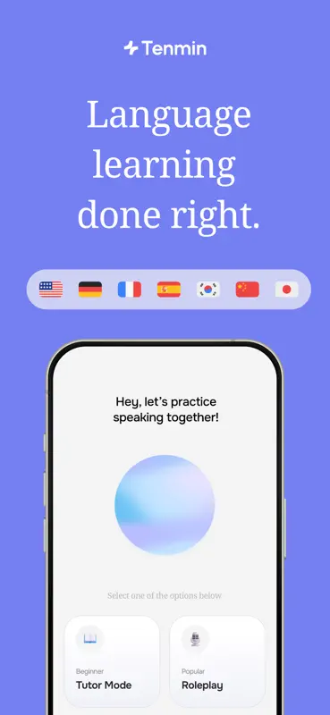 Tenmin - Language Learning screenshot 1 of 5