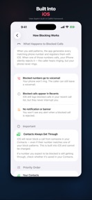 Phone Spam Pattern Blocker screenshot