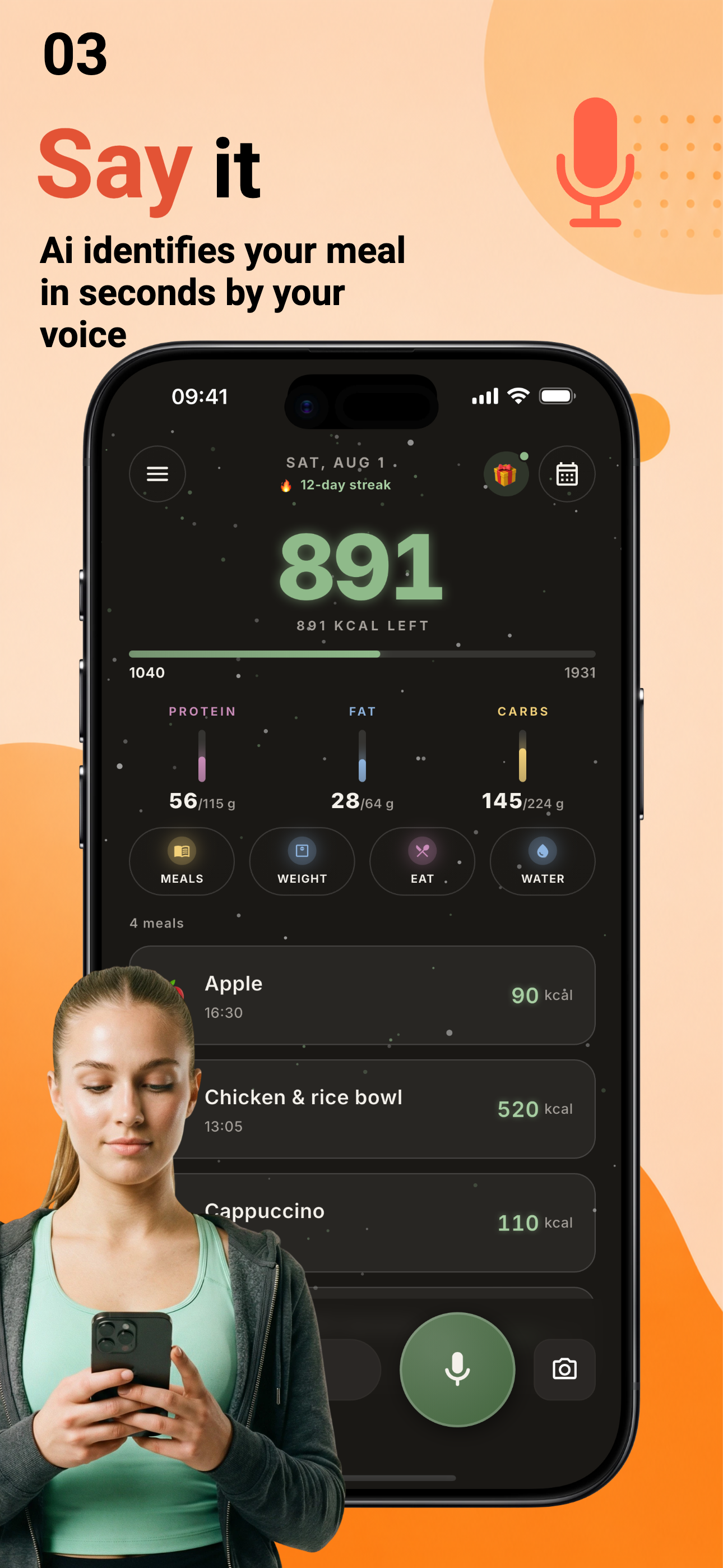 Talk2Fit: AI Calorie Tracker screenshot 3