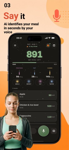 Talk2Fit: AI Calorie Tracker Screenshot 3 of 8