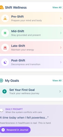 Nurse Wellness Playbook screenshot