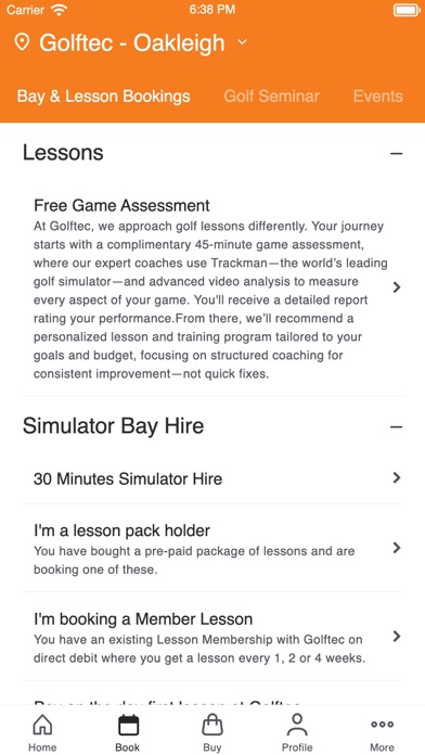 Golftec Australia Screenshot 2 - AppWisp.com Golftec Australia Screenshot 2 - AppWisp.com