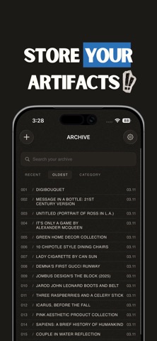 FieldNotes - Archive screenshot
