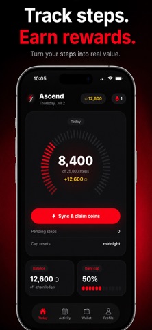 Ascend: Walk & Earn Screenshot 1 of 3