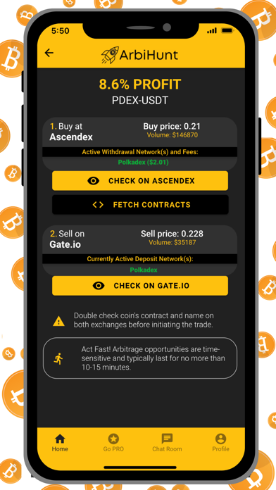ArbiHunt - Crypto Arbitrage Screenshot