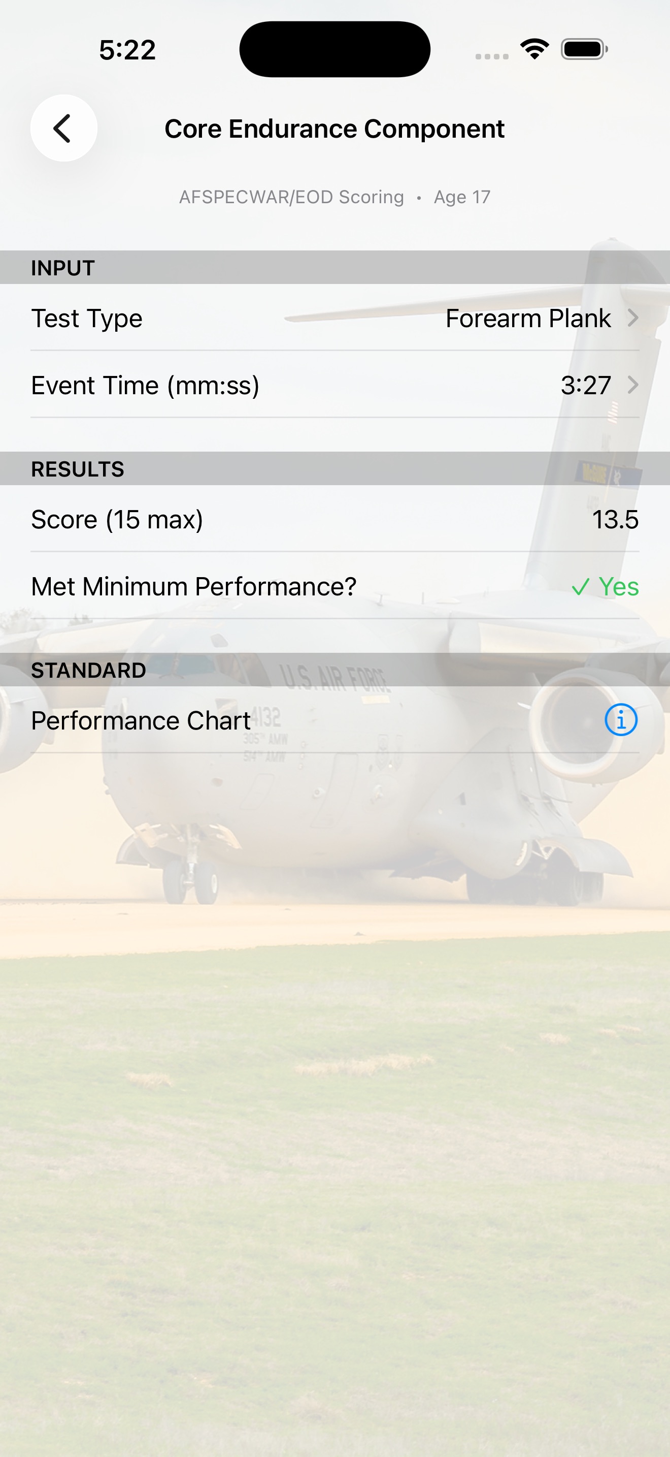 AF Fitness Assessment screenshot 6