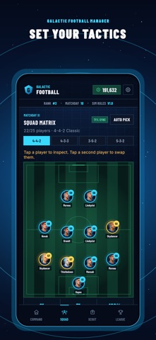 Galactic Football Manager screenshot 3