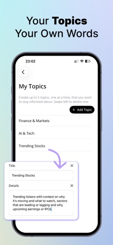 Recaply AI: Your News Agent iPhone screenshot