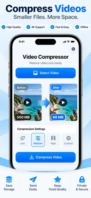 Video Compressor:Smaller Files screenshot 2