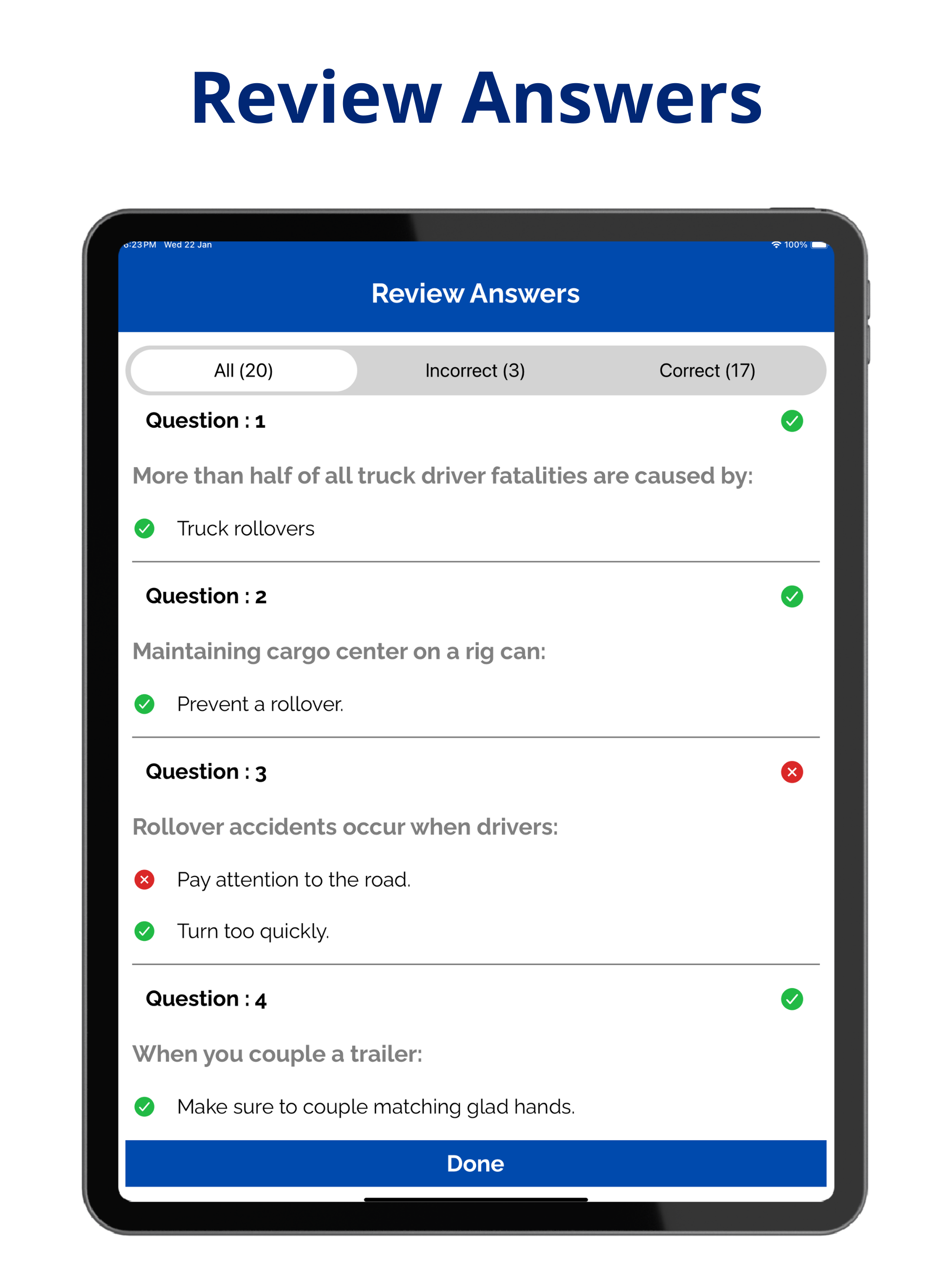 Utah CDL Prep Test screenshot 11