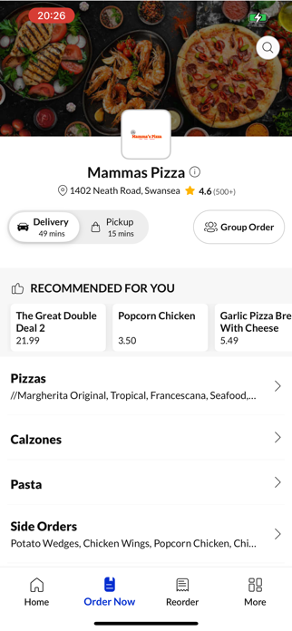 Mammas Pizza. Screenshot 2 of 4