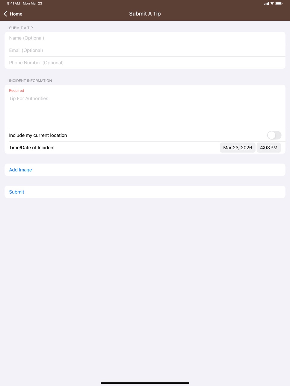 iPad screenshot