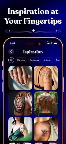 Tattoo Guru - AI Art Generator iPhone screenshot