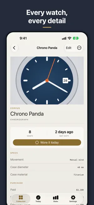 WristVault: Watch Collection screenshot 2