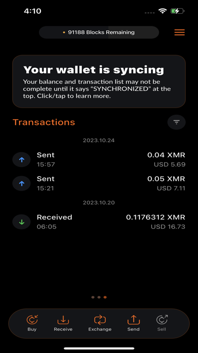 Monero.com by Cake Wallet Screenshot 3 - AppWisp.com Monero.com by Cake Wallet Screenshot 3 - AppWisp.com
