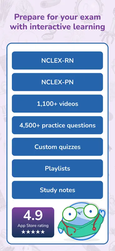 Osmosis - Nursing Exam Prep screenshot 1 of 8