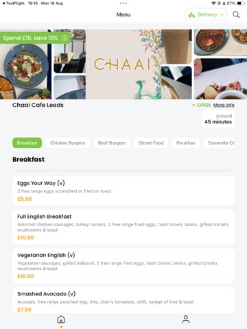 Chaai Cafe - Leeds iPad screenshot