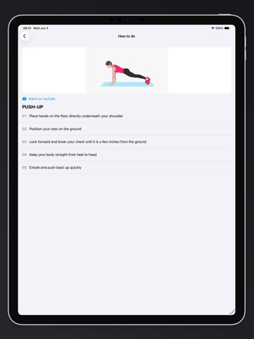 Workout of the day iPad screenshot
