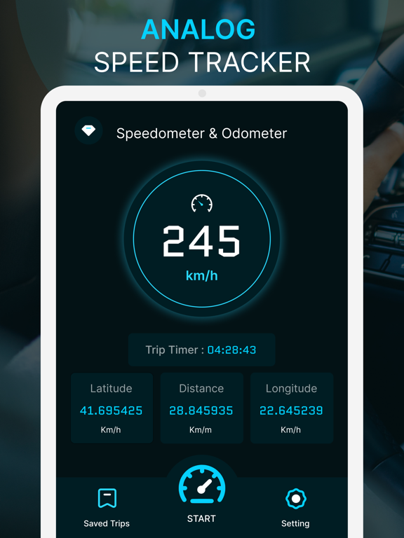 GPS Speedometer - Track Speed iPad screenshot 2 - Navigation app