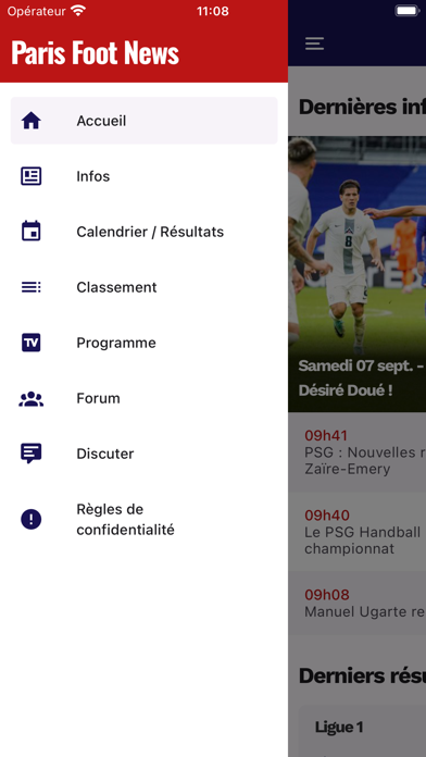Paris Foot News Screenshot
