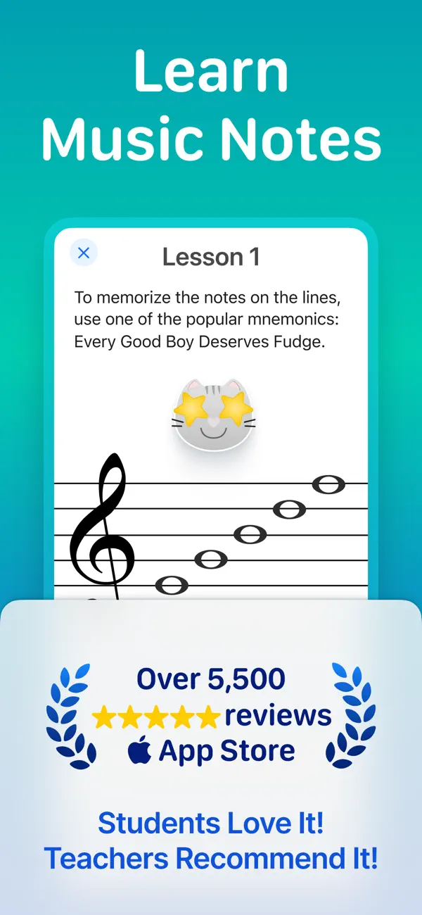 Screenshot #1 pour Learn Music Notes Piano