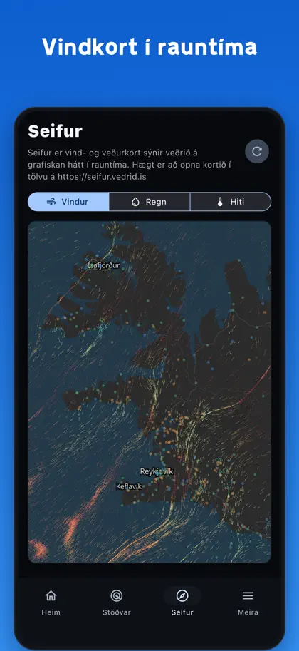 Screenshot 4 di 6 di Veðrið - Veður á Íslandi