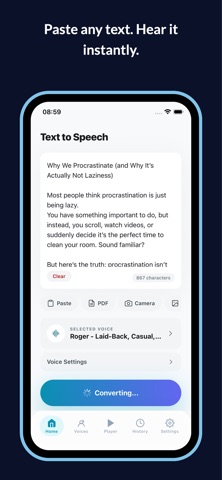 Text to Speech: Any Language Screenshot 1 of 5