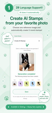 Mood Diary & AI Stamps iPhone screenshot