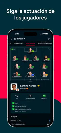 Captura de pantalla de Flashscore: Resultados En Vivo en iPhone 3
