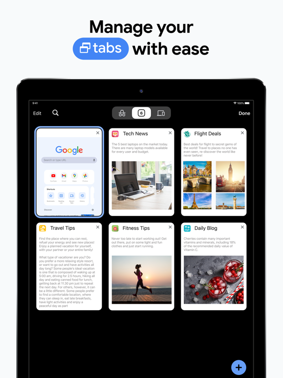 Google Chrome iPad screenshot 4