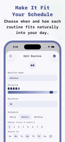 Rise: Routine Planner iPhone screenshot