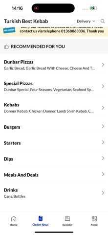 Turkish Best Kebab. iPhone screenshot