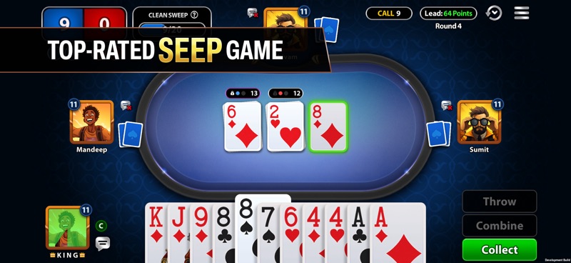 Seep King: Sweep Card Game screenshot 1