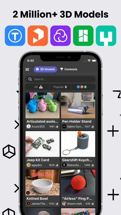 Thingiverse Printables | 3D GO Screenshot 1 - AppWisp.com Thingiverse Printables | 3D GO Screenshot 1 - AppWisp.com