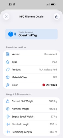 My Filaments Screenshot 5 of 6