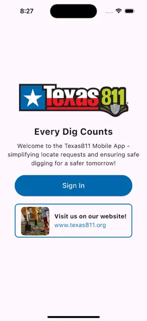 Texas811 Mobile screenshot 1