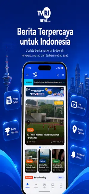 TVRI News iPhone screenshot 2