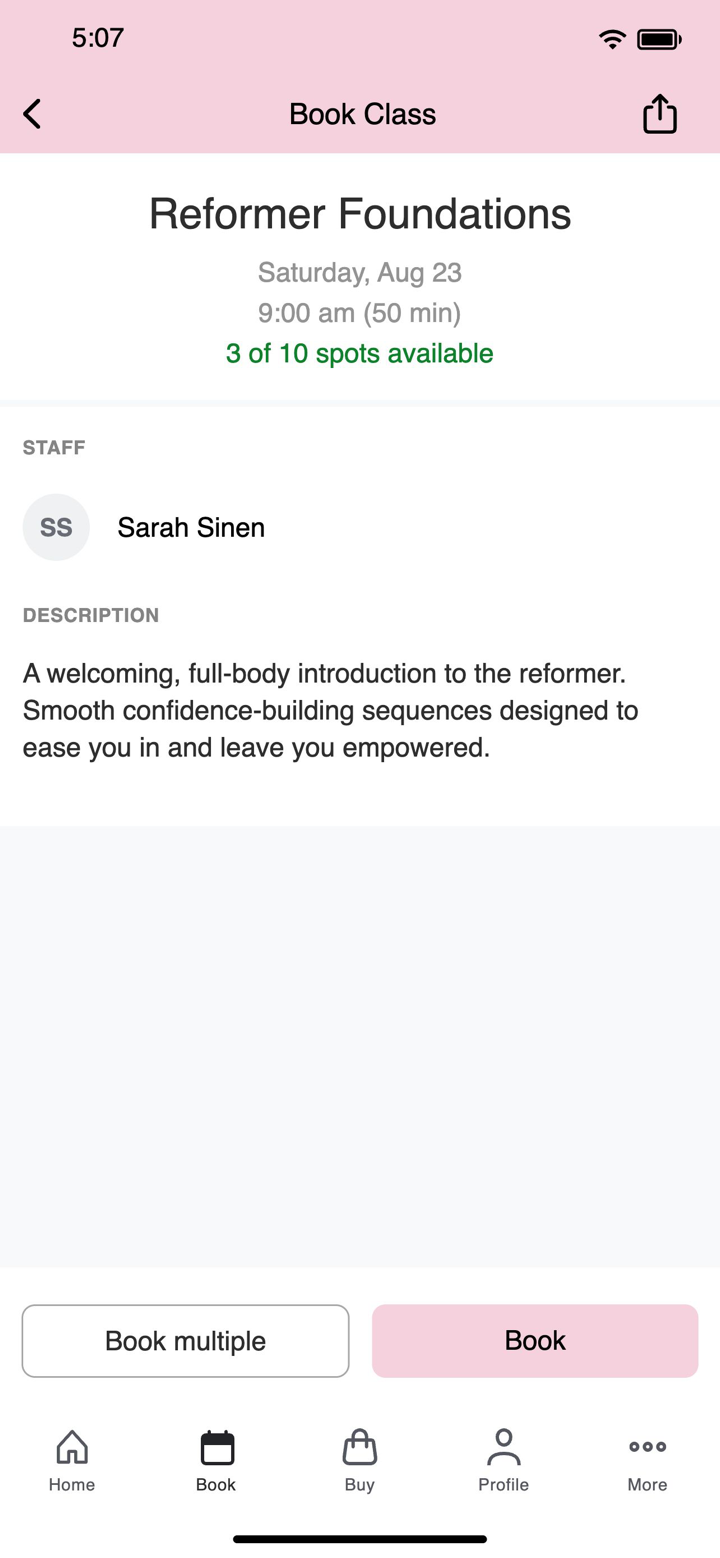 Pilates x Three screenshot 3