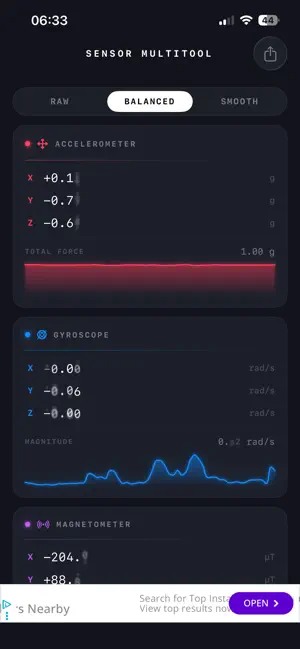 Sensor Multitool screenshot 1