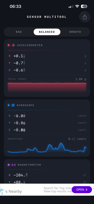 Sensor Multitool Screenshot 1 of 2