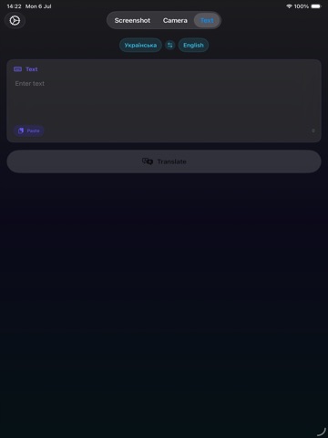 Screen & Camera Translate iPad screenshot