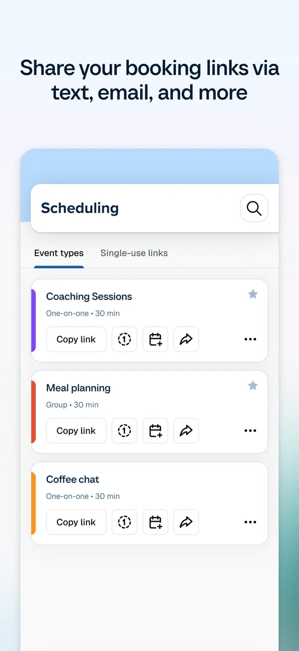 Calendly iPhone App Screenshot 5 – Wirtschaft
