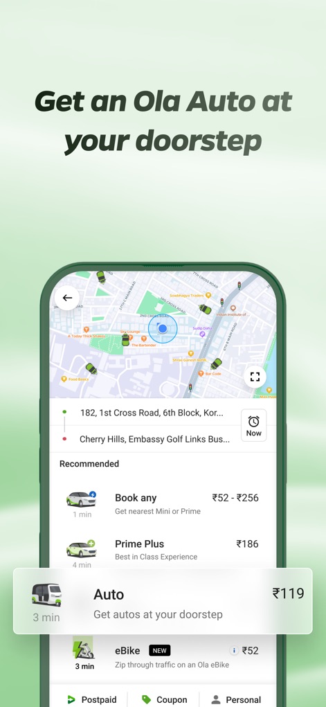 Ola: Book Cab, Auto, Bike Taxi - Hassle-Free Auto Booking