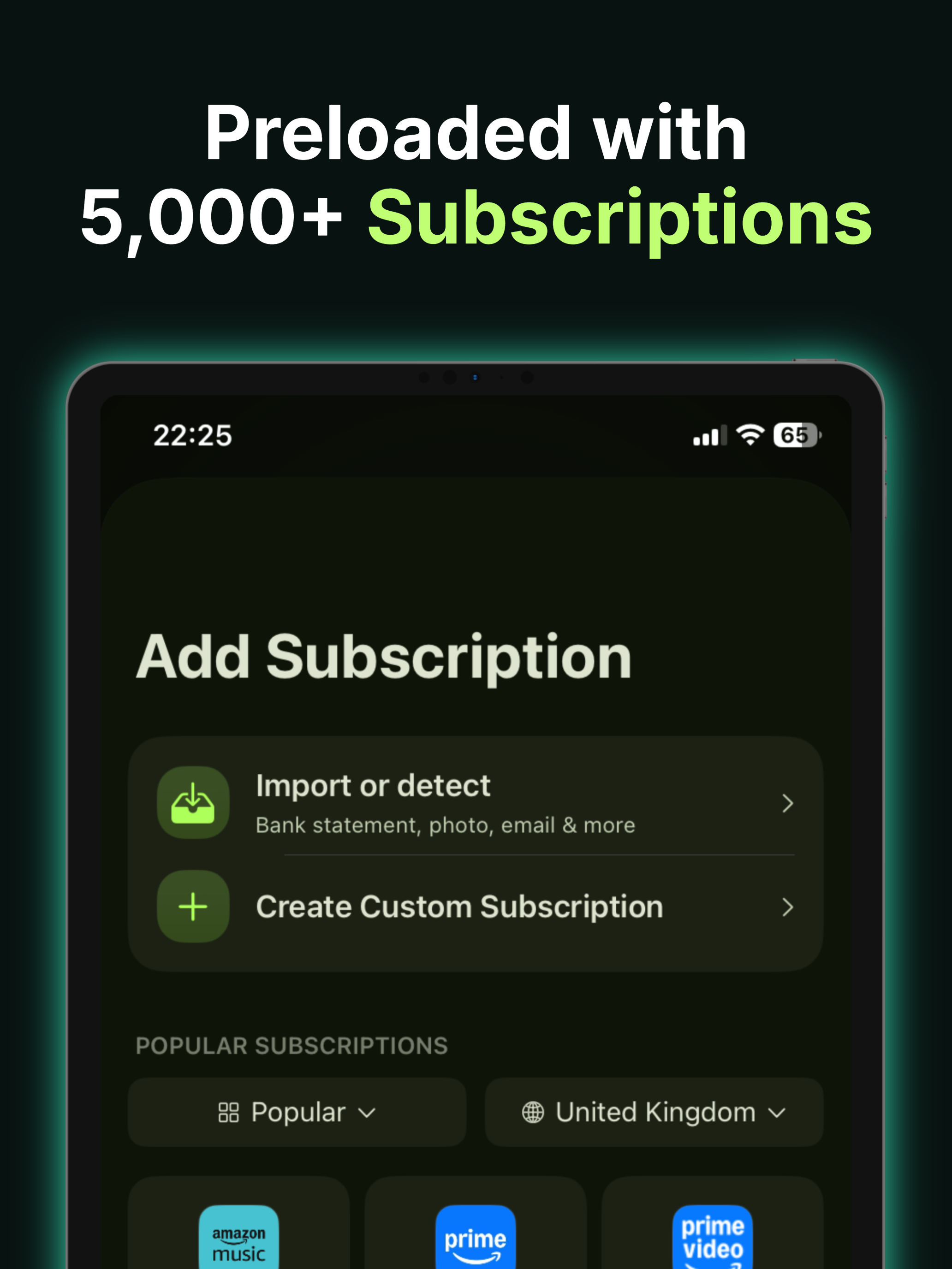 Subio - Subscription Organizer