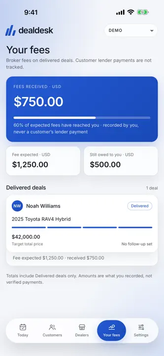 Dealdesk Broker screenshot 6