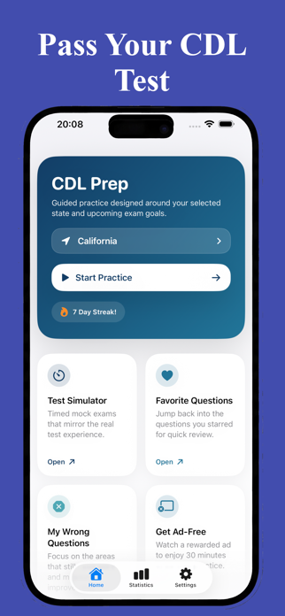 CDL Permit Practice Test 2025 Screenshot 1 of 6