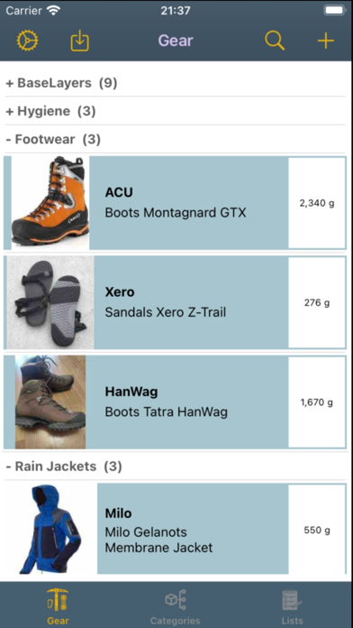 Screenshot #1 pour GearStorage